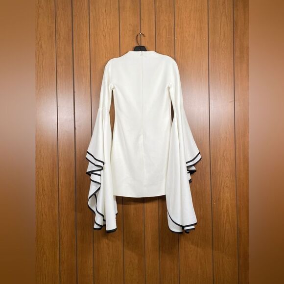 Proenza Schouler crepe ruffle sleeve dress size 2 - Picture 13 of 16